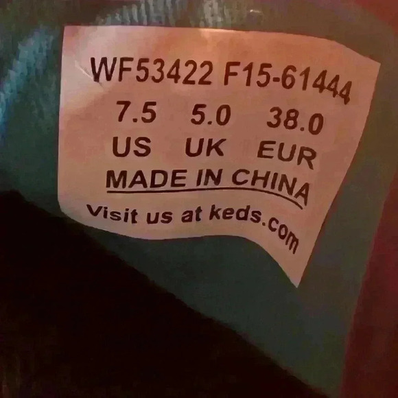 Keds blue & bronze aztec needlepoint shoe‎ - Size 7.5 - Picture 3 of 5